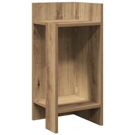 vidaXL Side Table with Shelf Artisan Oak 25,5x27x60 cm