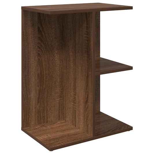 vidaXL Bedside Table Brown Oak 46,5x29x61 cm Engineered Wood