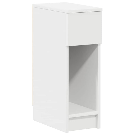 vidaXL Bedside Cabinet with Drawer White 20x36x60 cm