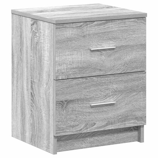 vidaXL Bedside Cabinet | Grey sonoma | Engineered wood | Medium