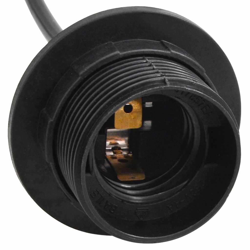 vidaXL Pendant Lamp with 5 Lamp Holders E27 Black Metal