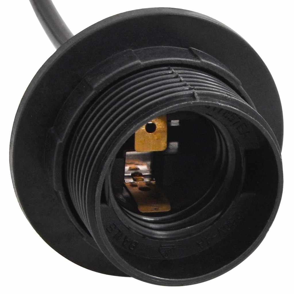 vidaXL Pendant Lamp with 6 Lamp Holders E27 Black Metal