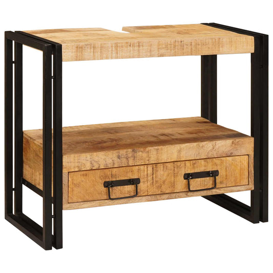 vidaXL Vanity Cabinet Brown 71 x 33 x 58 cm Solid Mango Wood