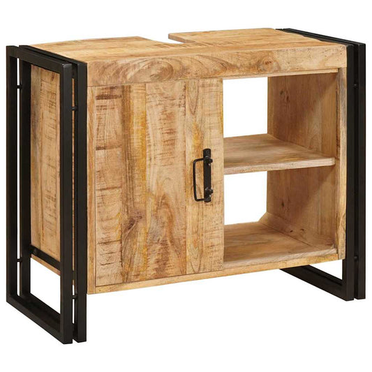 vidaXL Sink cabinet with Shelf Brown 71 x 33 x 58 cm Solid Mango Wood