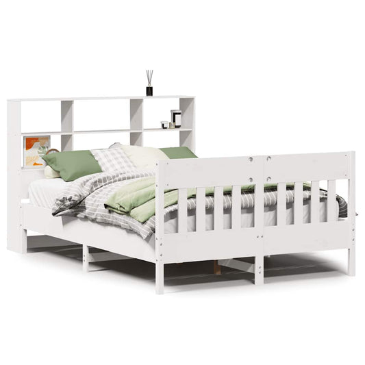 vidaXL Bed Frame without Mattress White 120x200 cm Solid Wood Pine