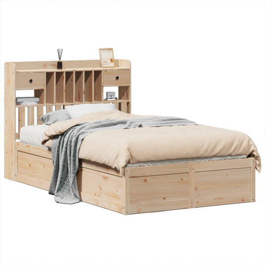 vidaXL Bed Frame without Mattress 135x190 cm Solid Wood Pine