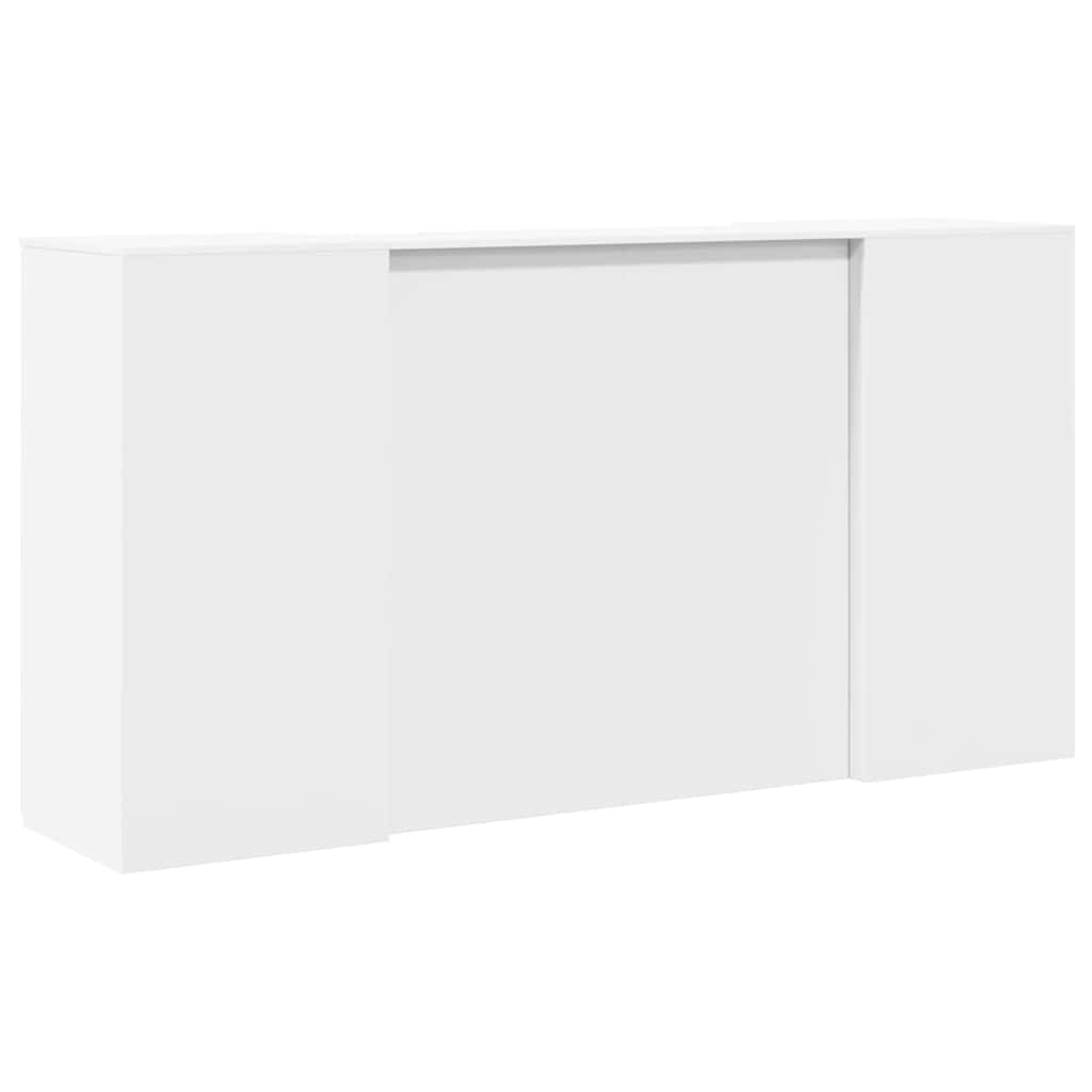 vidaXL Reception Desk White 200x50x103,5 cm Engineered Wood