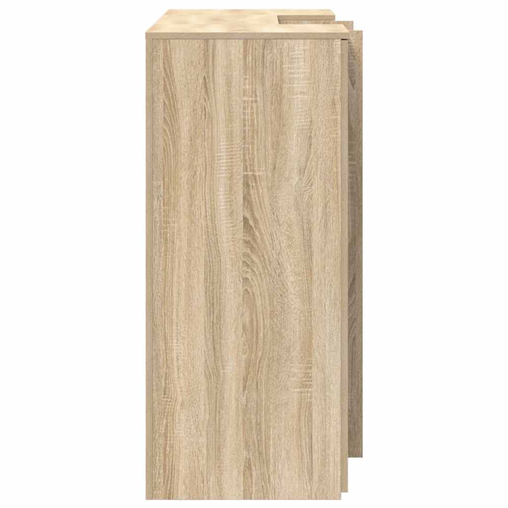 vidaXL Reception Desk Sonoma Oak 135x50x103,5 cm Engineered Wood