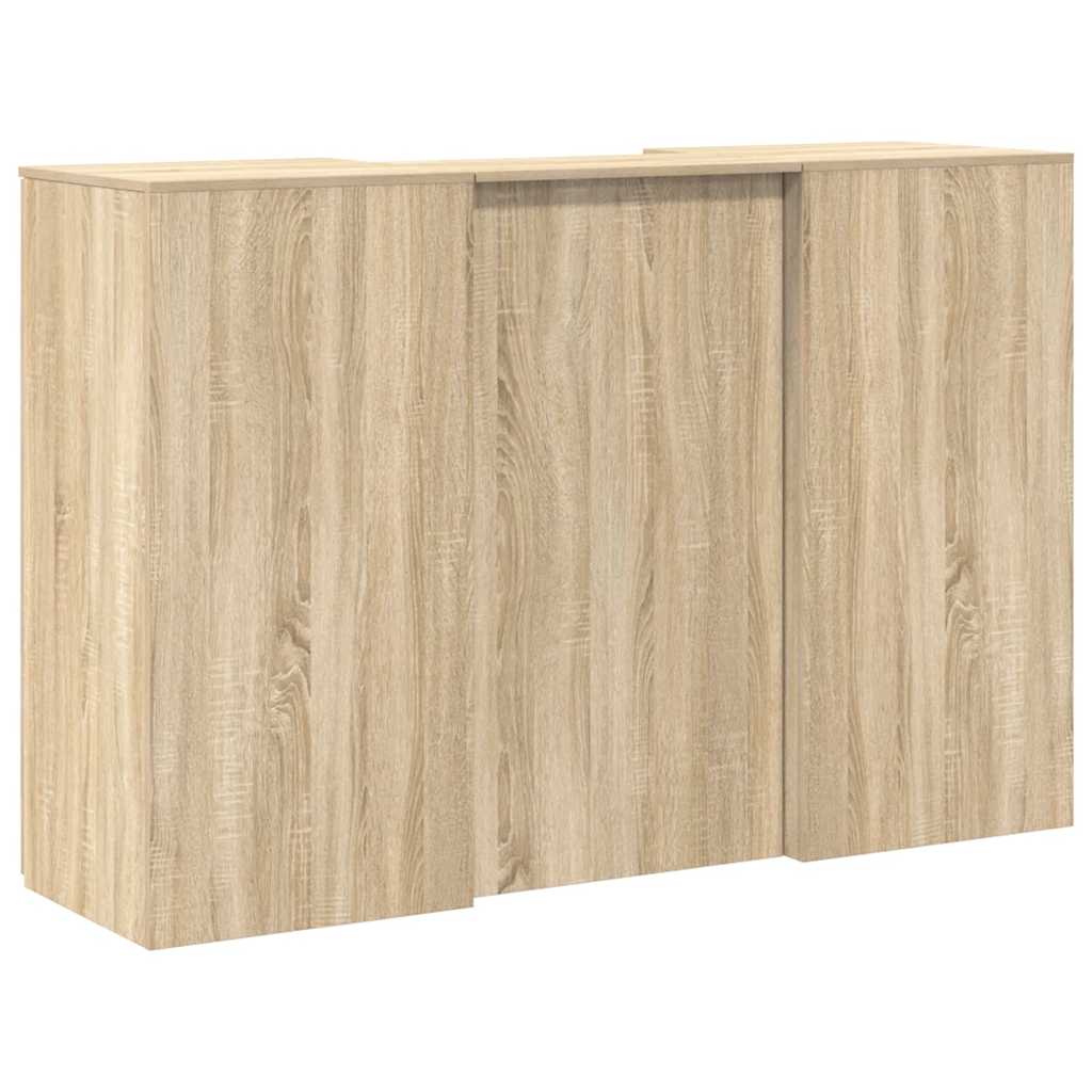 vidaXL Reception Desk Sonoma Oak 155x50x103,5 cm Engineered Wood