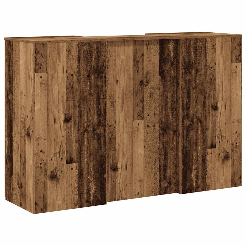 vidaXL Reception Desk Old Wood 155x50x103,5 cm Engineered Wood