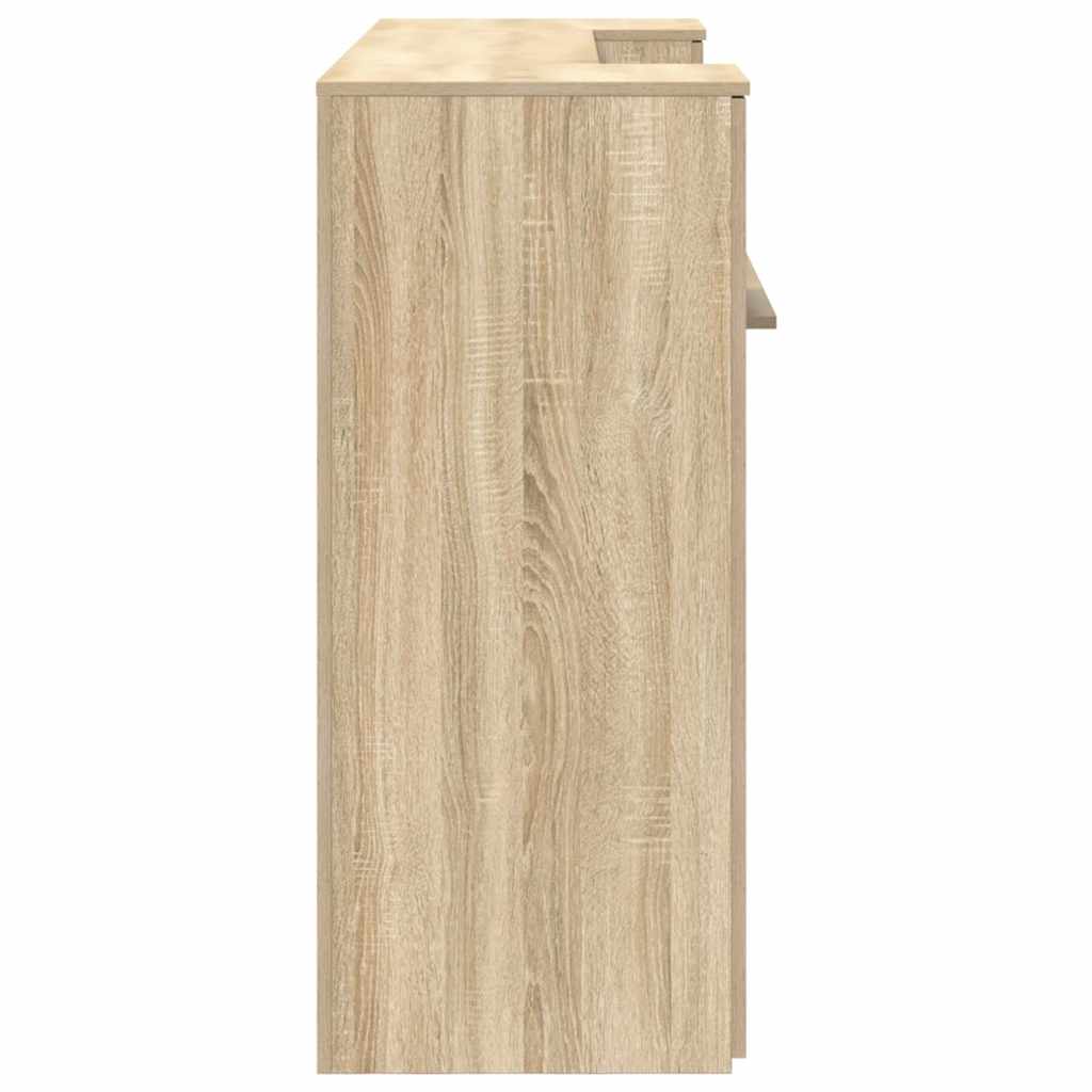 vidaXL Reception Desk Sonoma Oak 180x50x103,5 cm Engineered Wood