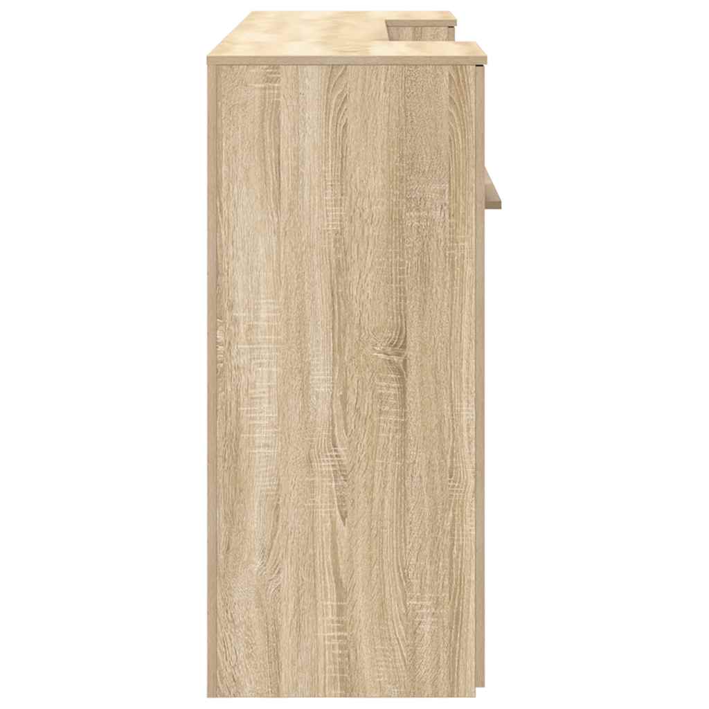vidaXL Reception Desk Sonoma Oak 200x50x103,5 cm Engineered Wood