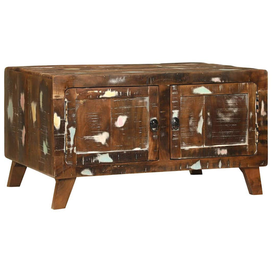 vidaXL Coffee Table Multicolour 80 x 54 x 45 cm Solid Reclaim Wood