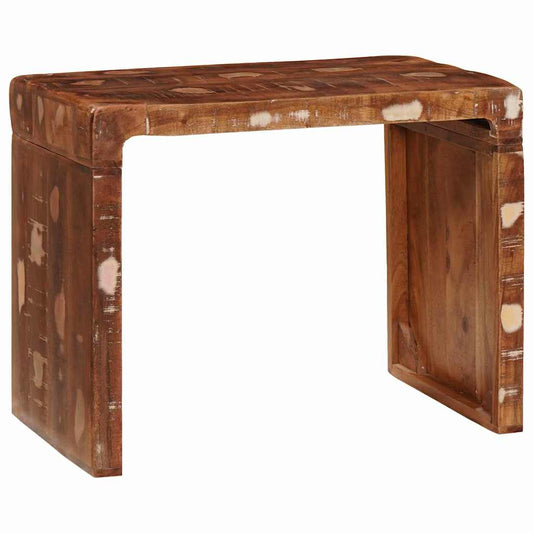 vidaXL End Table Brown 60 x 35 x 46 cm Solid Reclaim Wood