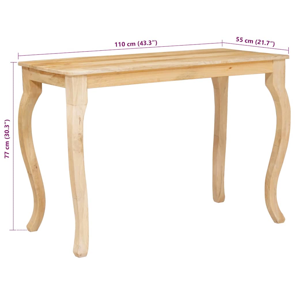 vidaXL Coffee Table Brown 110 x 55 x 77 cm Solid Mango Wood