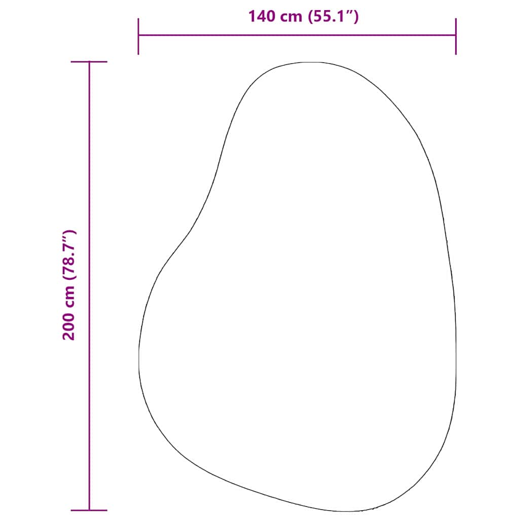 vidaXL Carpet HUARTE Sand 140 x 200 cm Polyester
