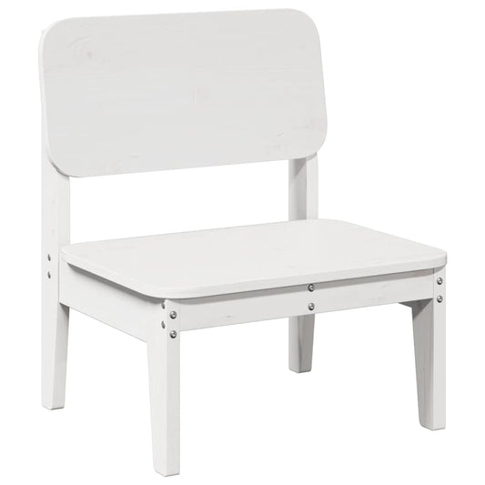 vidaXL Garden Chair White 60x52,5x72 cm Solid Wood Pine