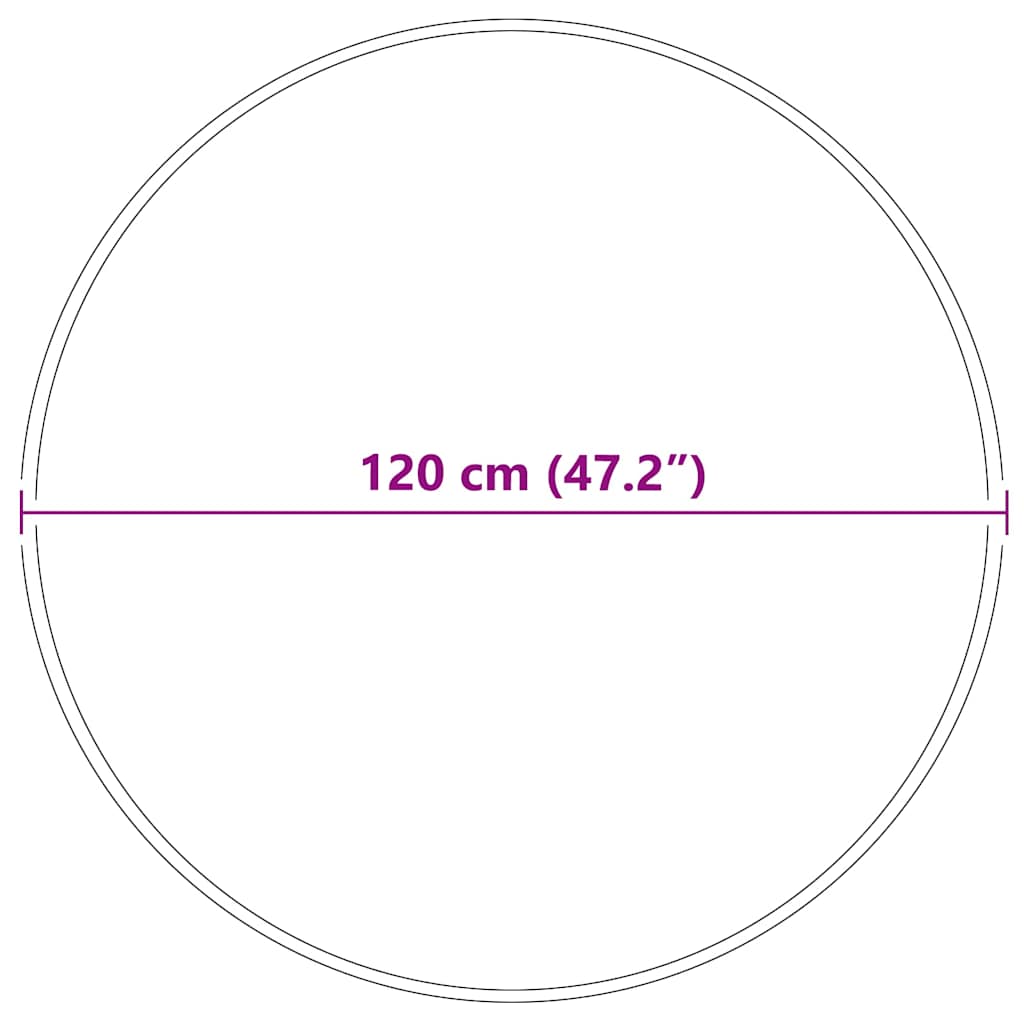 vidaXL Anti-slip Shaggy Rug Cream 120 x 120 cm PP