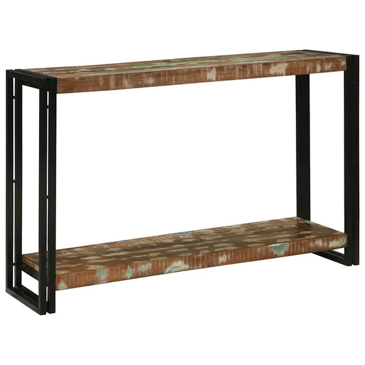 vidaXL Console Table Multicolour 120 x 33 x 75 cm Solid Reclaim Wood