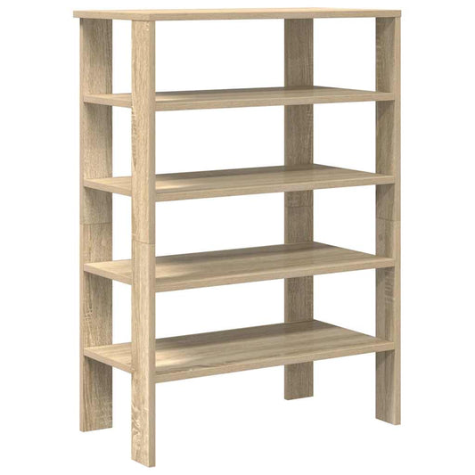 vidaXL Shoe Rack Sonoma Oak 61x32x87,5 cm Engineered Wood