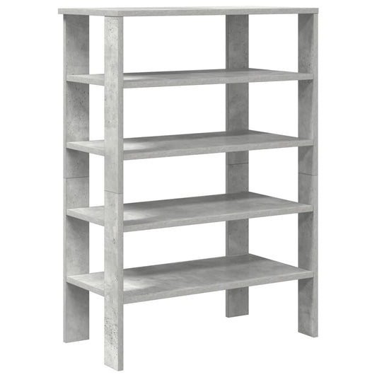 vidaXL Shoe Rack Concrete Grey 61x32x87,5 cm Engineered Wood