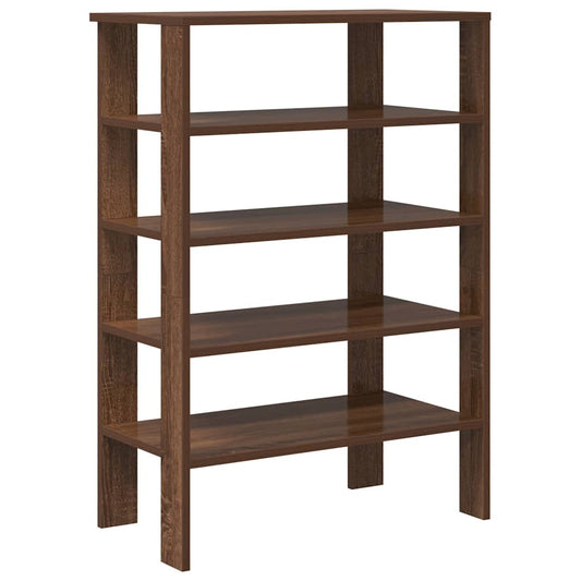 vidaXL Shoe Rack Brown Oak 61x32x87,5 cm Engineered Wood
