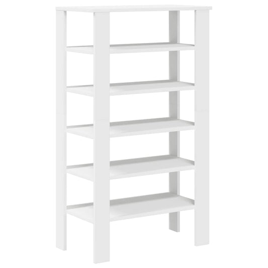 vidaXL Shoe Rack White 61x32x105 cm Engineered Wood