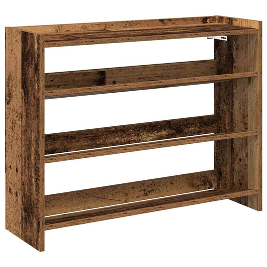 vidaXL Shoe Rack Old Wood 80x25x62 cm Engineered Wood