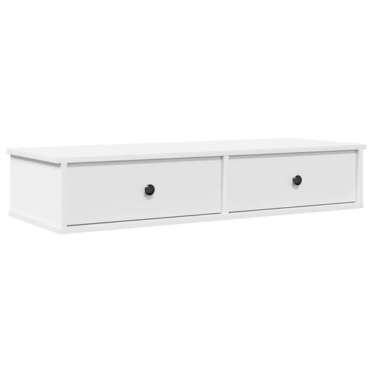 vidaXL Wall Shelf | White | Engineered Wood | Medium | Floating Wall Shelf