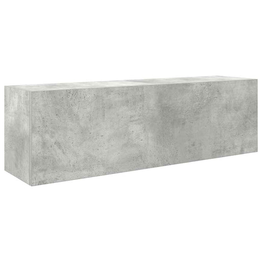 vidaXL Bathroom Wall Cabinet Concrete Grey 100x25x30 cm Engineered Wood