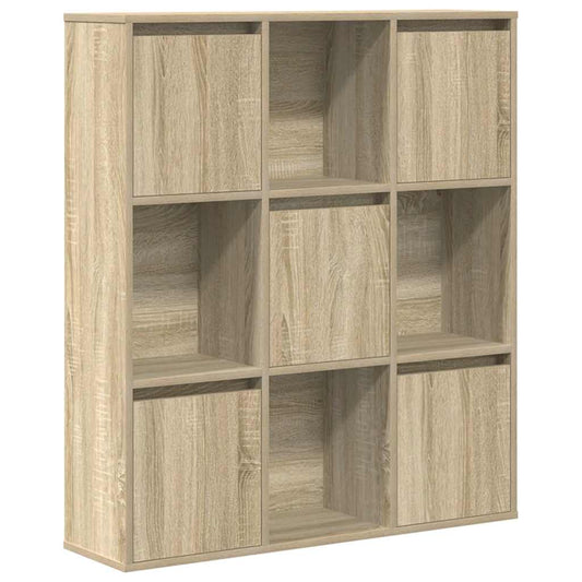 vidaXL Bookcase Sonoma Oak 89x24x101.5 cm Engineered Wood