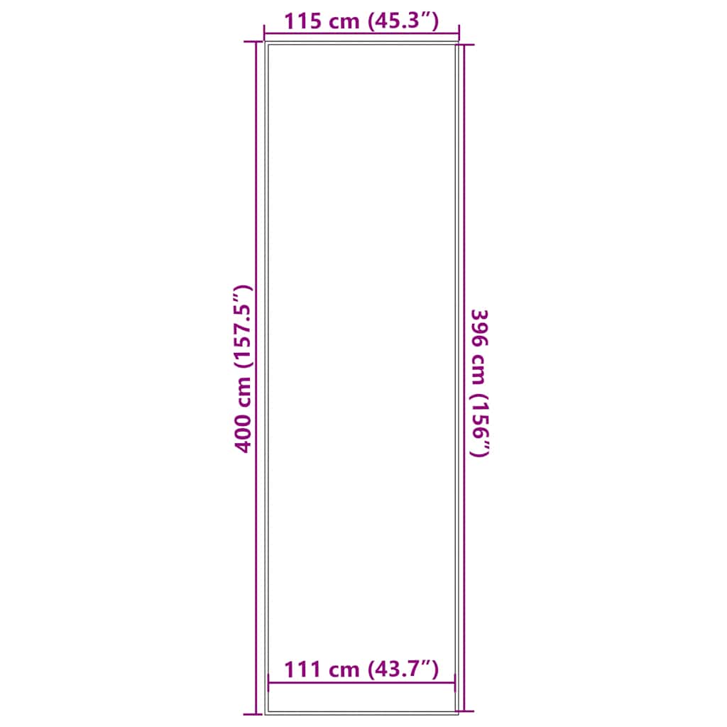 vidaXL Doormat Blue 115x400 cm