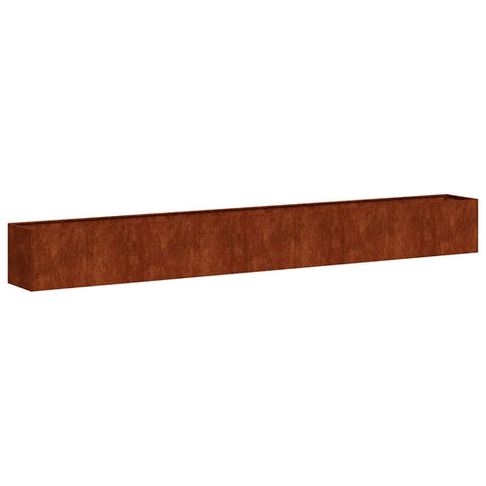 vidaXL Planter Rusty 360x40x40 cm Weathering Steel