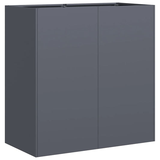 vidaXL Planter Anthracite 80x40x80 cm Cold-rolled Steel