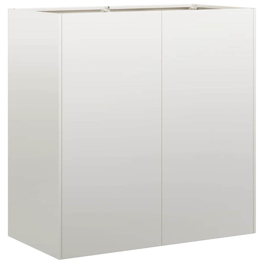 vidaXL Planter 80x40x80 cm Stainless Steel