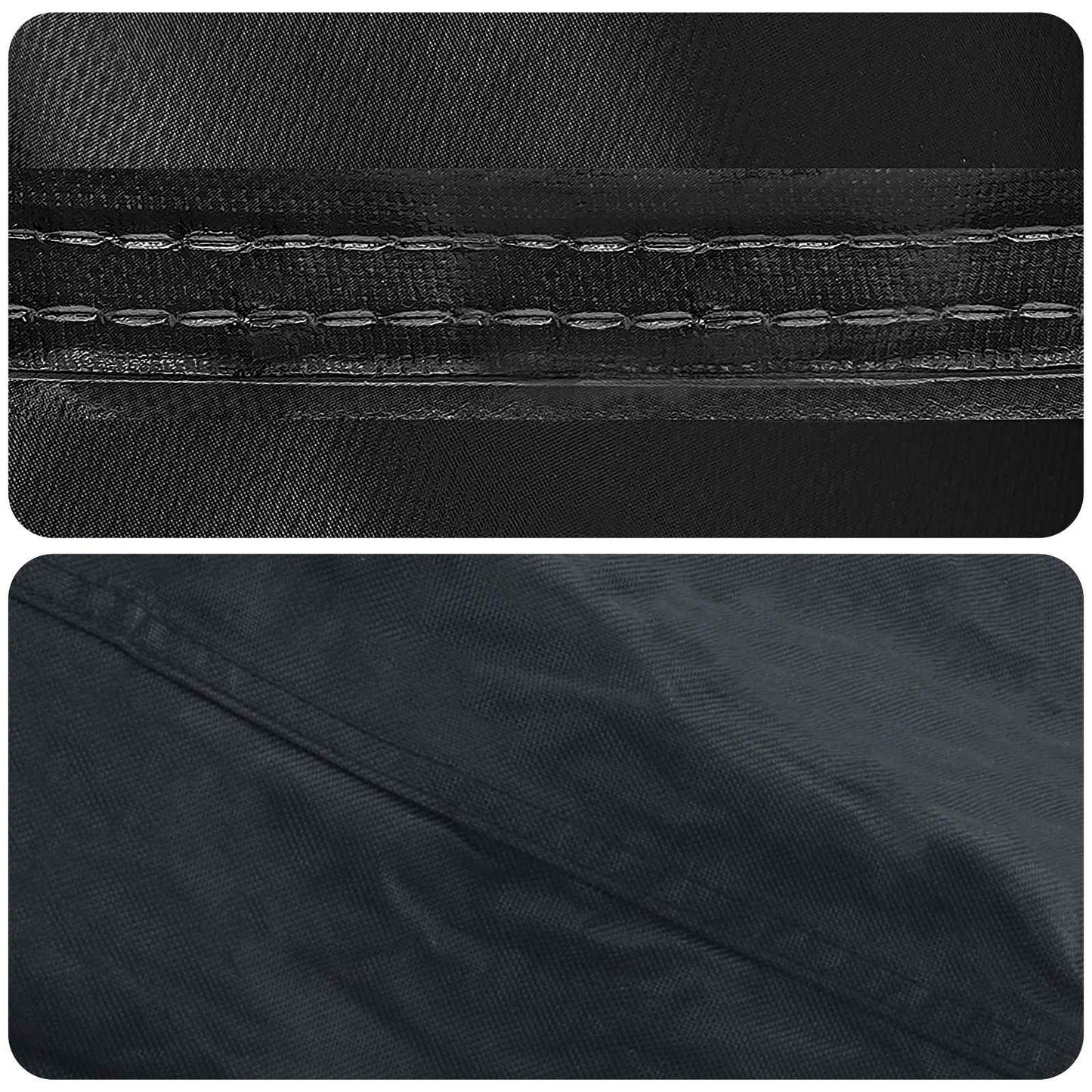 vidaXL Furniture Cover 200 x 200 x 71 cm 420D Oxford Fbric Round Black