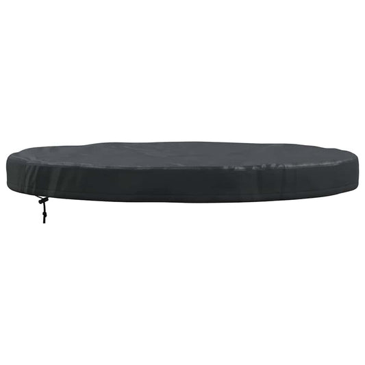 vidaXL Outdoor Table Cover Black 112 x 112 x 10 cm 420D fabric