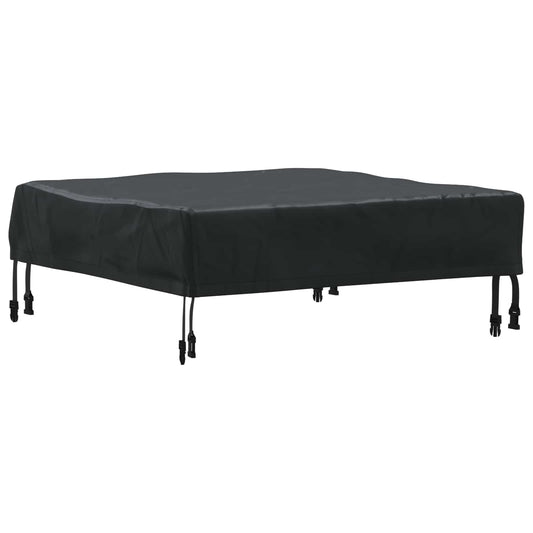 vidaXL Table Cover 82 x 82 x 15 cm Square Waterproof Black