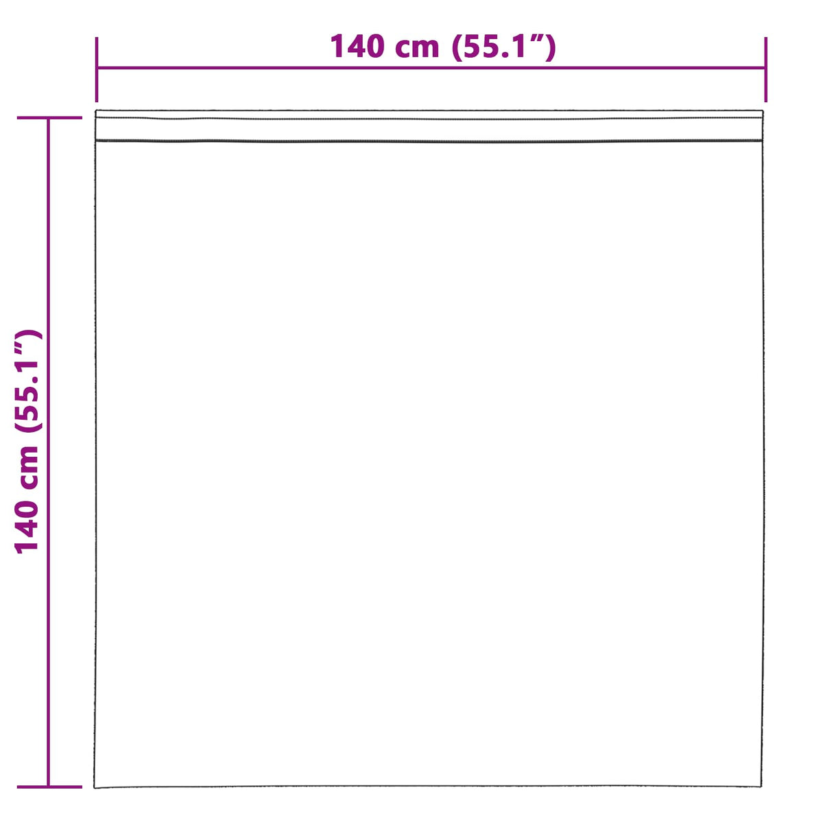 vidaXL Curtains 2 pcs Cream 140 x 140 cm Velvet