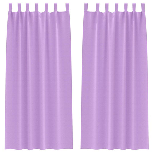 vidaXL Blackout Curtains with Rings 2 pcs Purple 260 x 140 cm