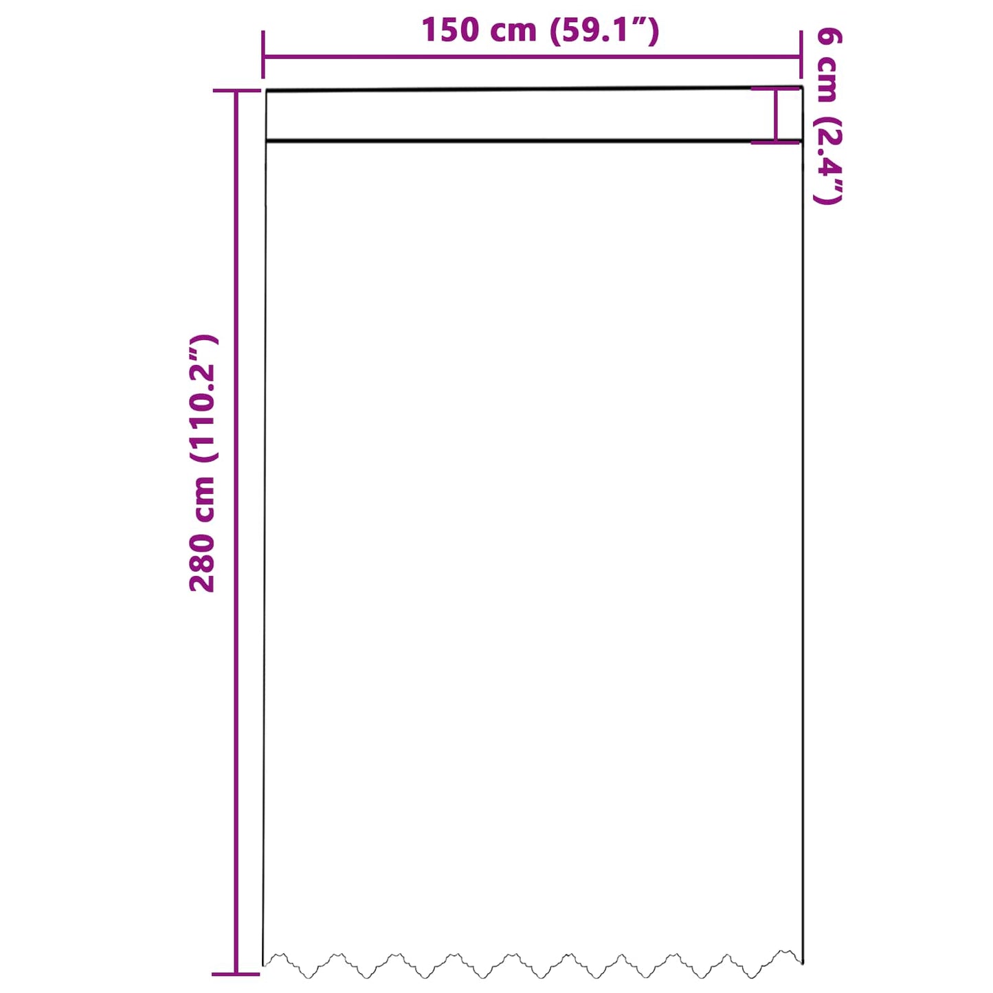 vidaXL Lace Curtain with Curtains Floral White 280 x 150 cm Polyester