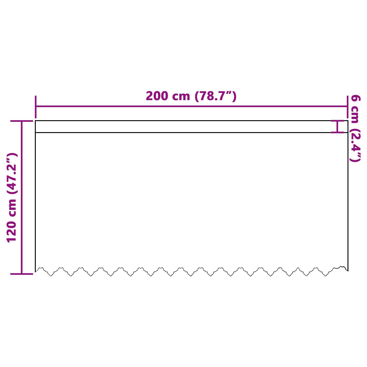 vidaXL Lace Curtain White 120 x 200 cm Polyester
