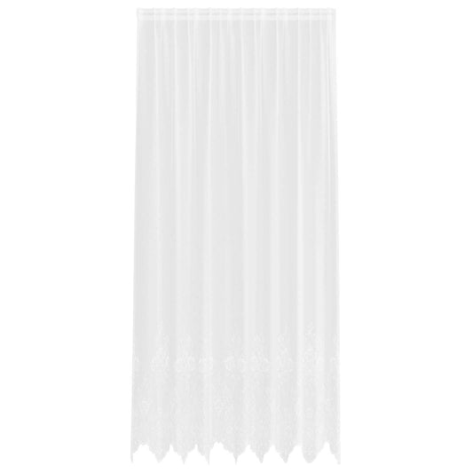 vidaXL Lace Curtain White 280 x 200 cm Polyester