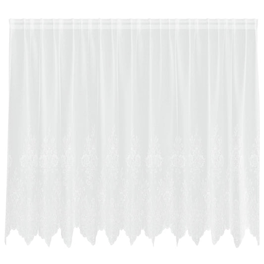 vidaXL Lace Curtain White 160 x 300 cm Polyester