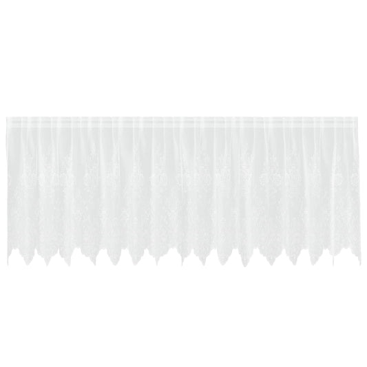 vidaXL Lace Curtain White 80 x 400 cm Polyester