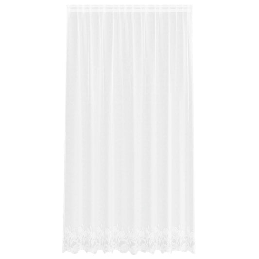 vidaXL Lace Curtain White 245 x 200 cm Polyester