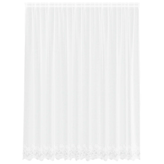 vidaXL Lace Curtain with Curtains White 300 x 245 cm Polyester