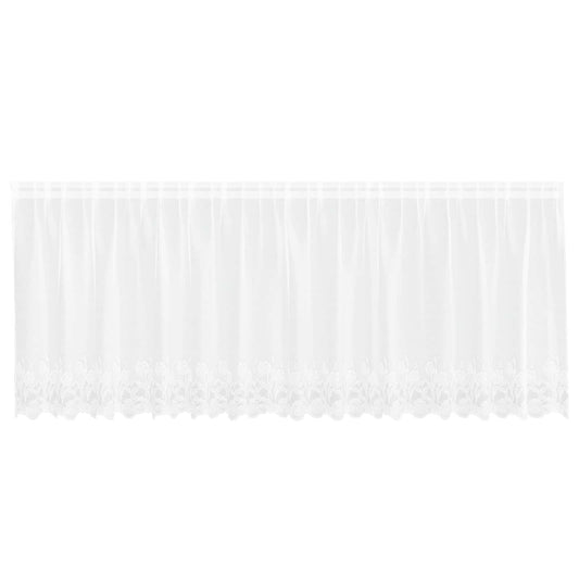 vidaXL Lace Curtain White 80 x 400 cm Polyester