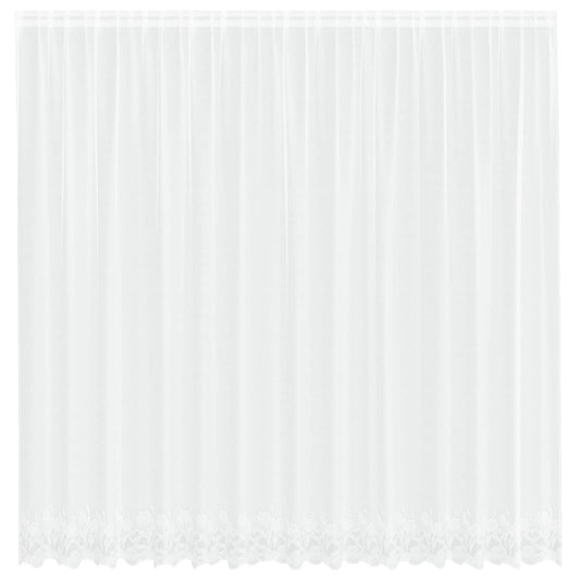 vidaXL Lace Curtain White 245 x 400 cm Polyester