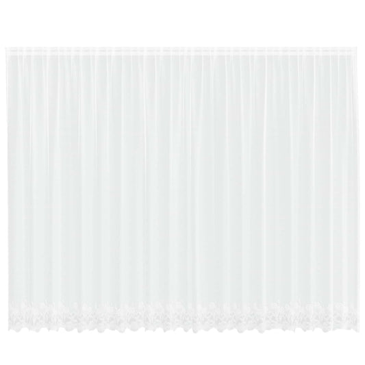 vidaXL Lace Curtain White 245 x 500 cm Polyester